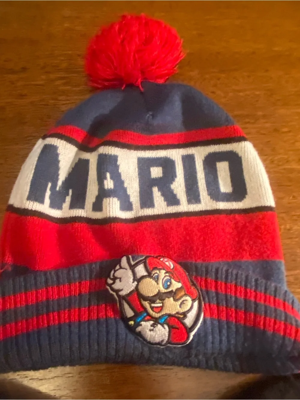 Lot 3 - Nintendo Super Mario Bros Beanie Hat Knit Winter Hats 2017 Mario Pom Pom